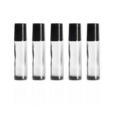 10 ml Clear Glass Bottles with Leak Guard™ Rollers (Pack of 5) - Your Oil Tools