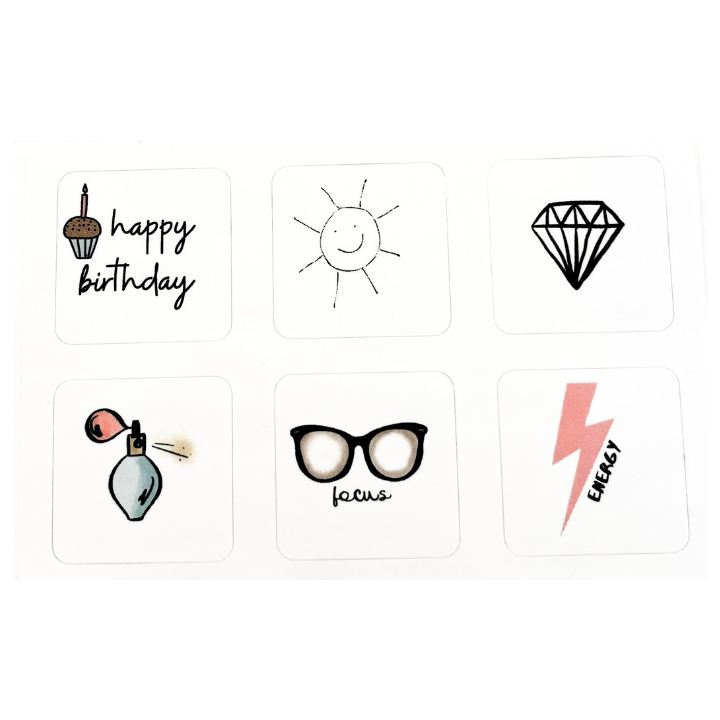 Tiny Labels 24 Pack of Inspirational Images