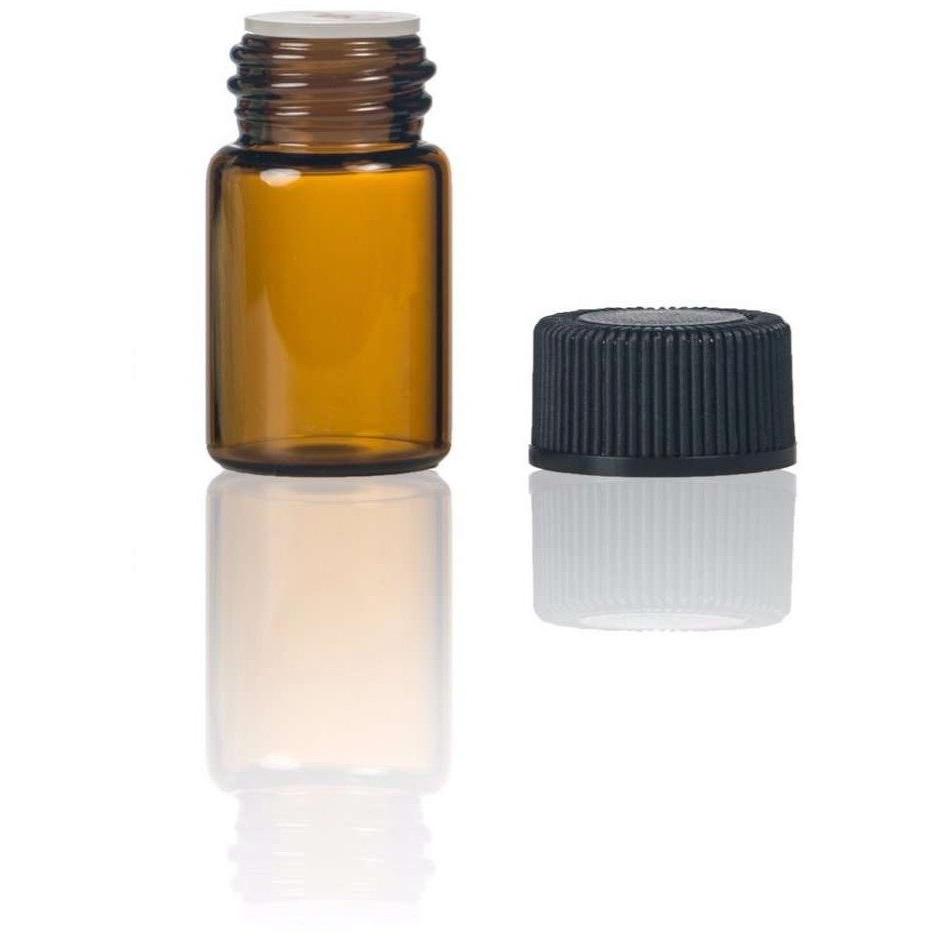 2 ml Amber Glass Vial w/ Orifice Reducer (Pack of 24) - Your Oil Tools
