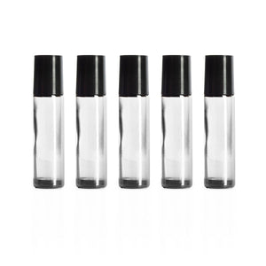 10 ml Clear Glass Bottles with Leak Guard™ Rollers (Pack of 5) - Your Oil Tools