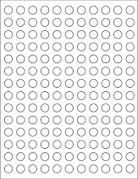 Circle Labels (blank)- 0.5" Weatherproof Matte Inkjet -  10 sheets of 154 labels