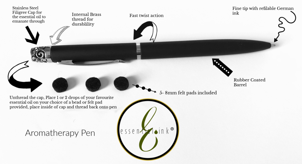 PENS THAT MAKE SCENTS ESSENTIAL INK AROMATHERAPY PEN PURPLE